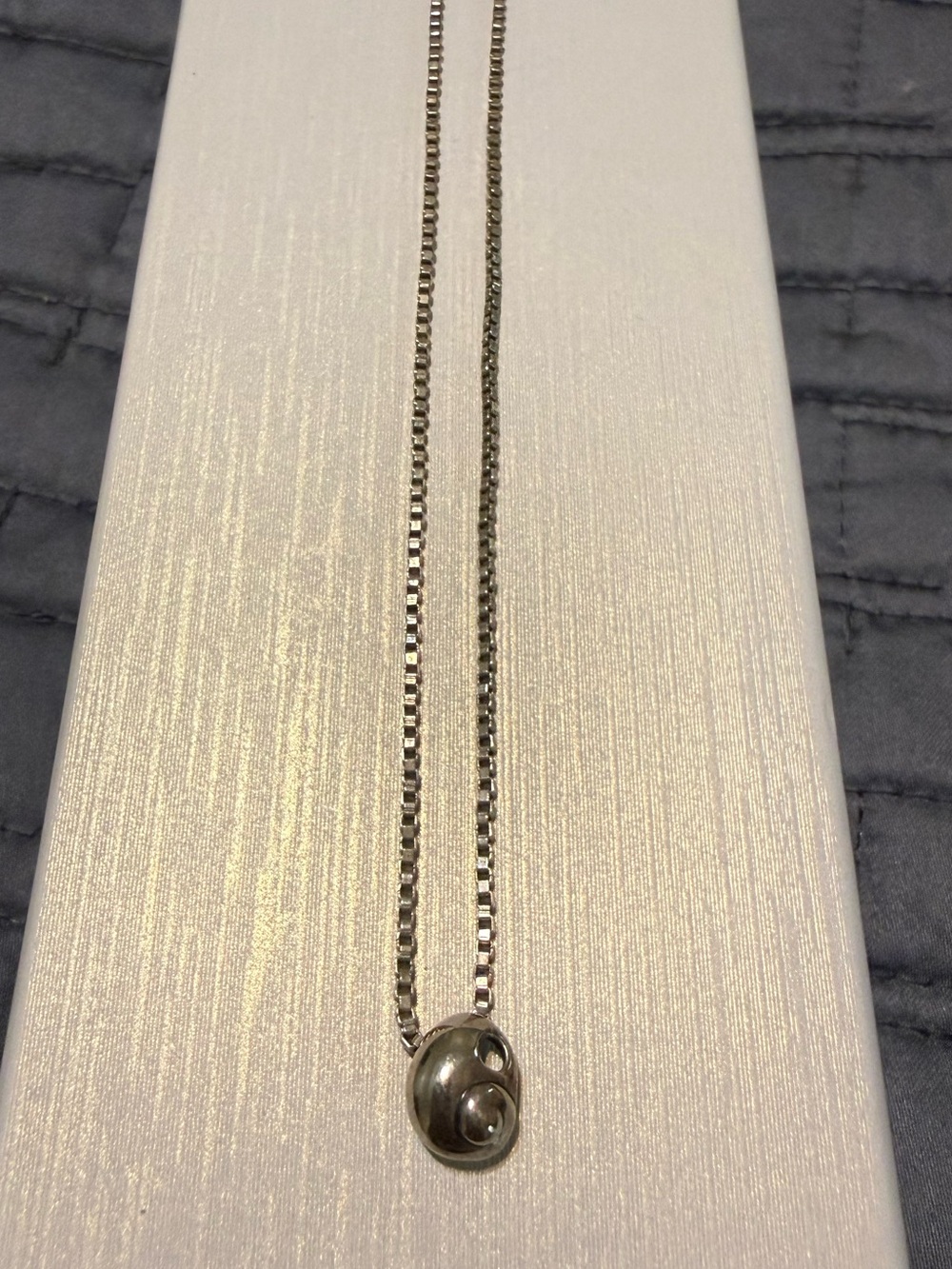 Sterling Silver Seashell Pendant and 16 inch chain Mignon Faget